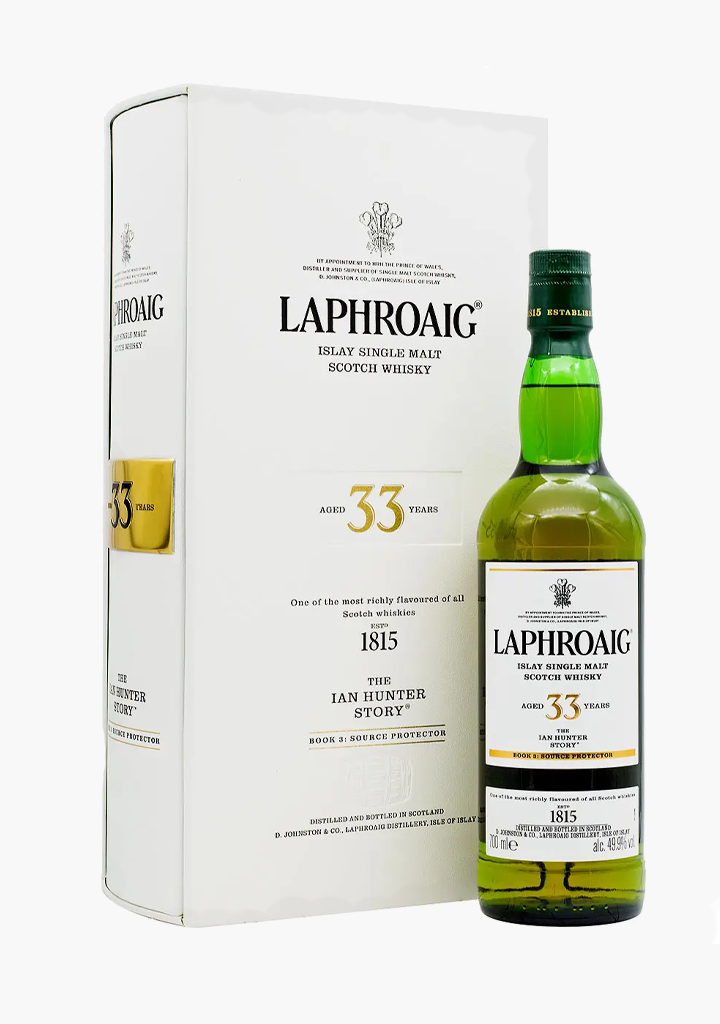 LAPHROAIG 33年 Ian Hunter Story 箱のみ Laphroaig 33 Year Old Single Malt Whisky; 'The Ian Hunter Story