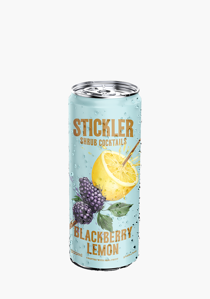 Stickler Blackberry Lemon Shrub Cocktails - 4 x 355ML
