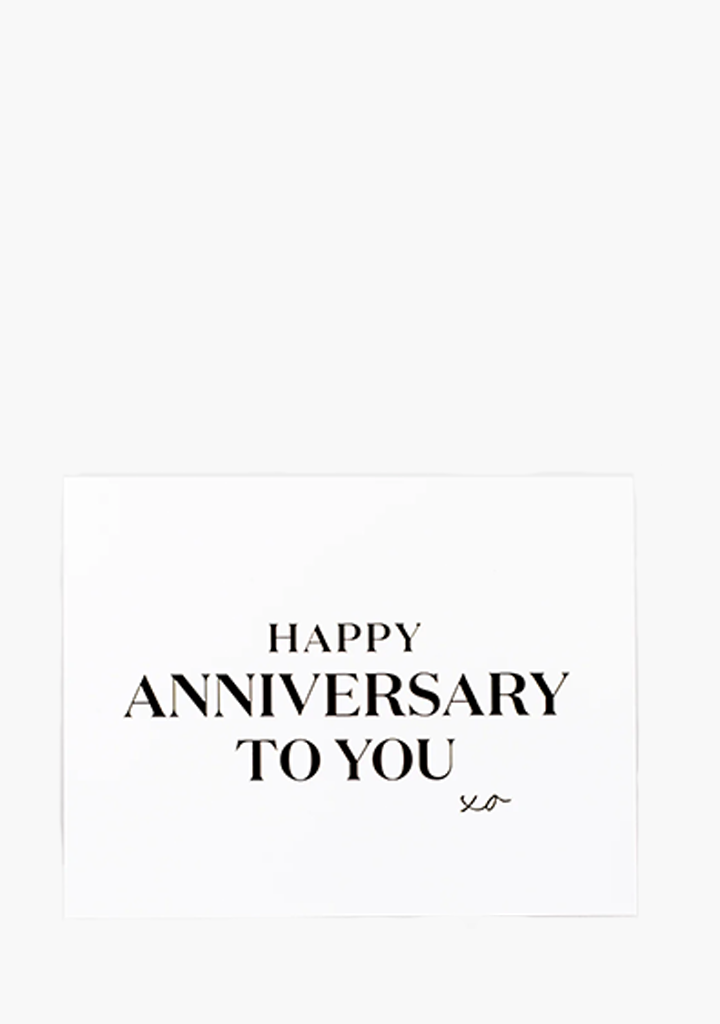 Wrinkle & Crease Card - Happy Anniversary To You