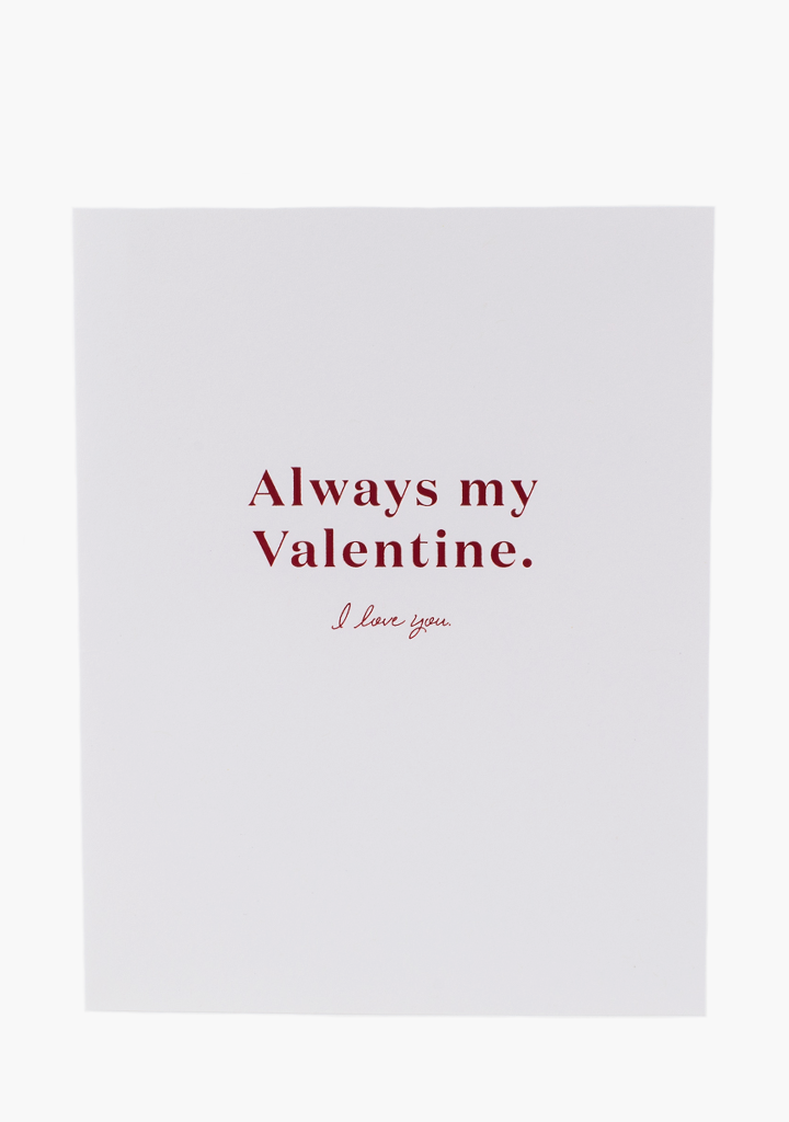 Wrinkle & Crease Card - Always My Valentine