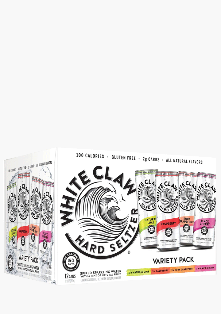 White Claw Sparkling Hard Seltzer Variety Pack 12x355ML Willow Park