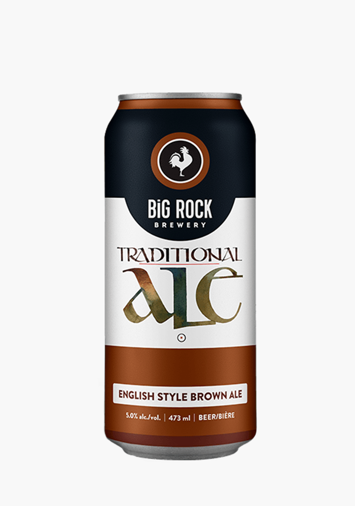 Big Rock 'Traditional Ale' English Style Brown Ale 4 X 473ML Willow