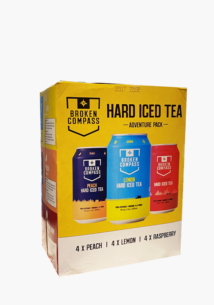 Broken Compass Hard Tea Mixer Pack 12 x 355ML Willow Park Wines
