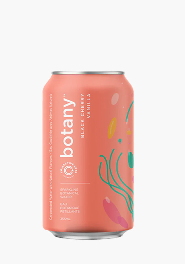 'Botany' Black Cherry Vanilla Sparkling Botanical Water Willow Park
