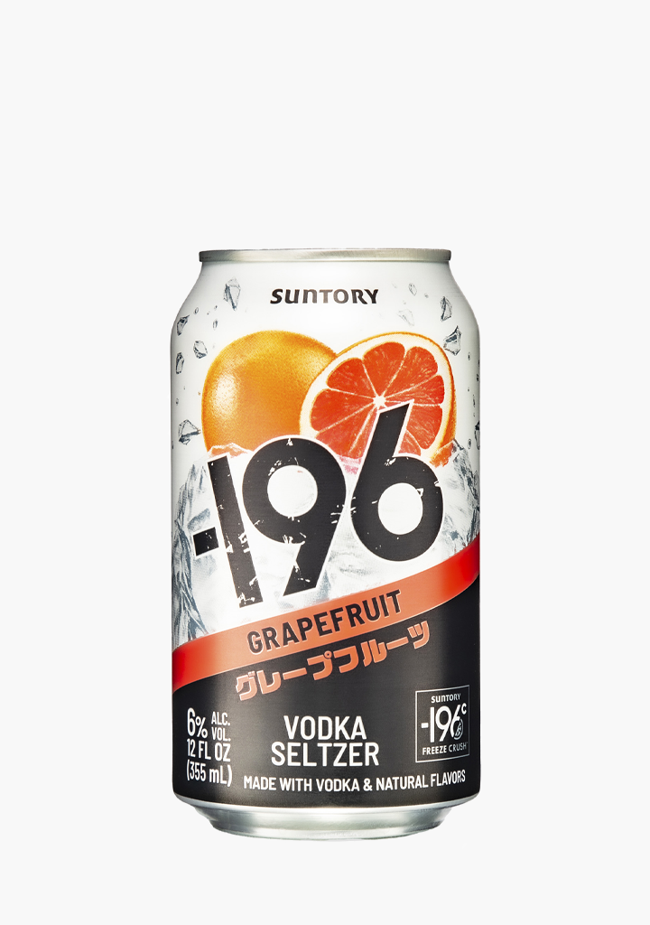 Suntory -196 Grapefruit Vodka Seltzer - 4x355ML
