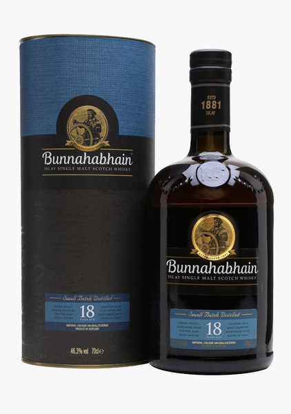 稀少品Bunnahabhain 18年 ウイスキー 46.3％700ml Bunnahabhain 18 Year-Old Islay Single Malt Whisky