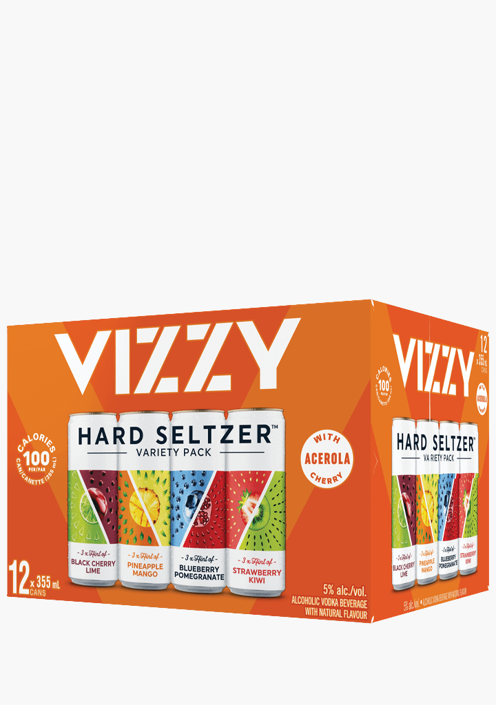 Vizzy Hard Seltzer Variety Pack - 12x355ML