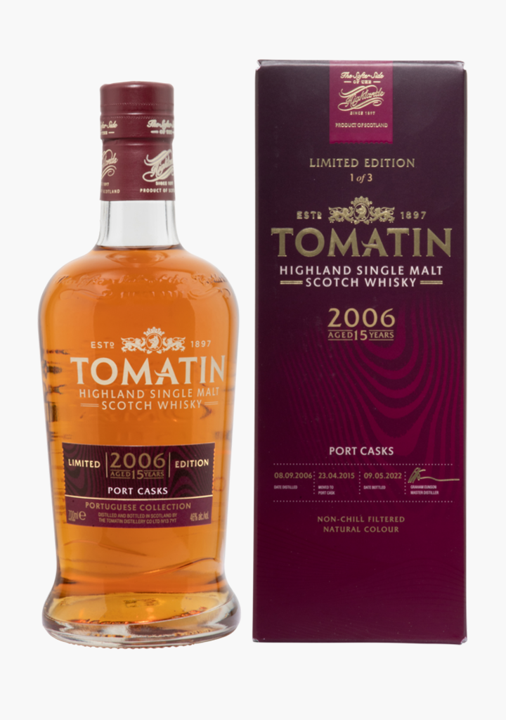 Tomatin 2006 Port Casks 15 Year Old Single Malt