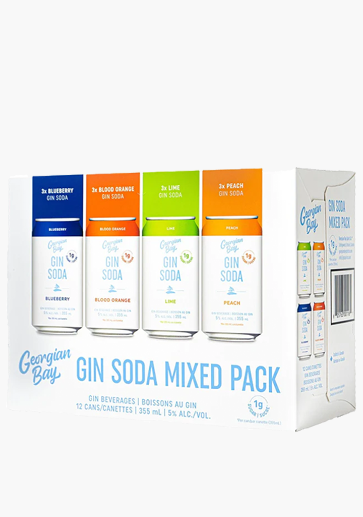 Georgian Bay Gin Soda Mix Pack 12 X 355ML