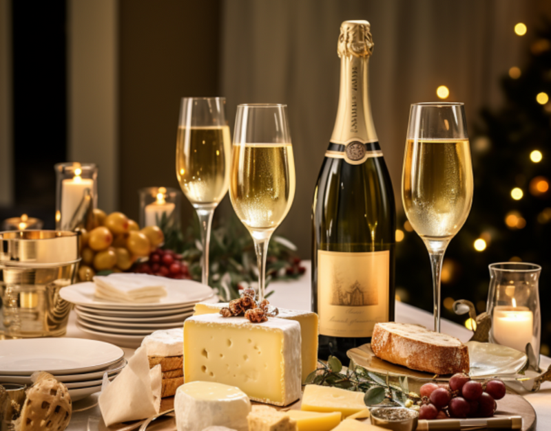 Sparkling Wine & Cheese