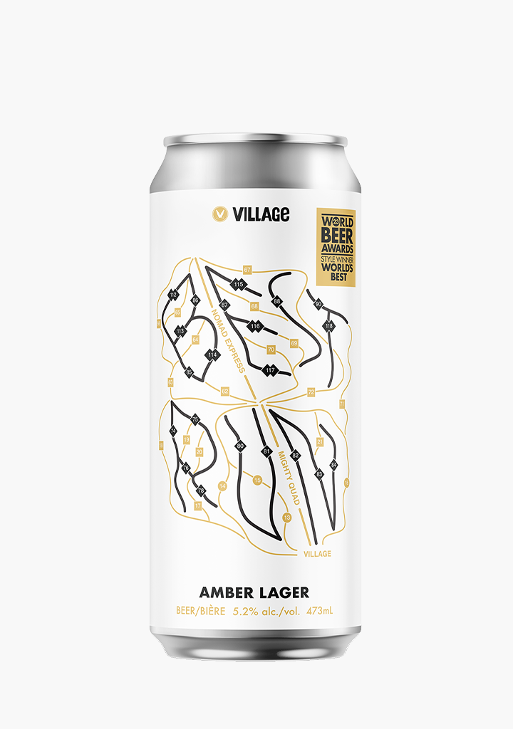 Village Best Run Amber Lager - 4 X 473ML