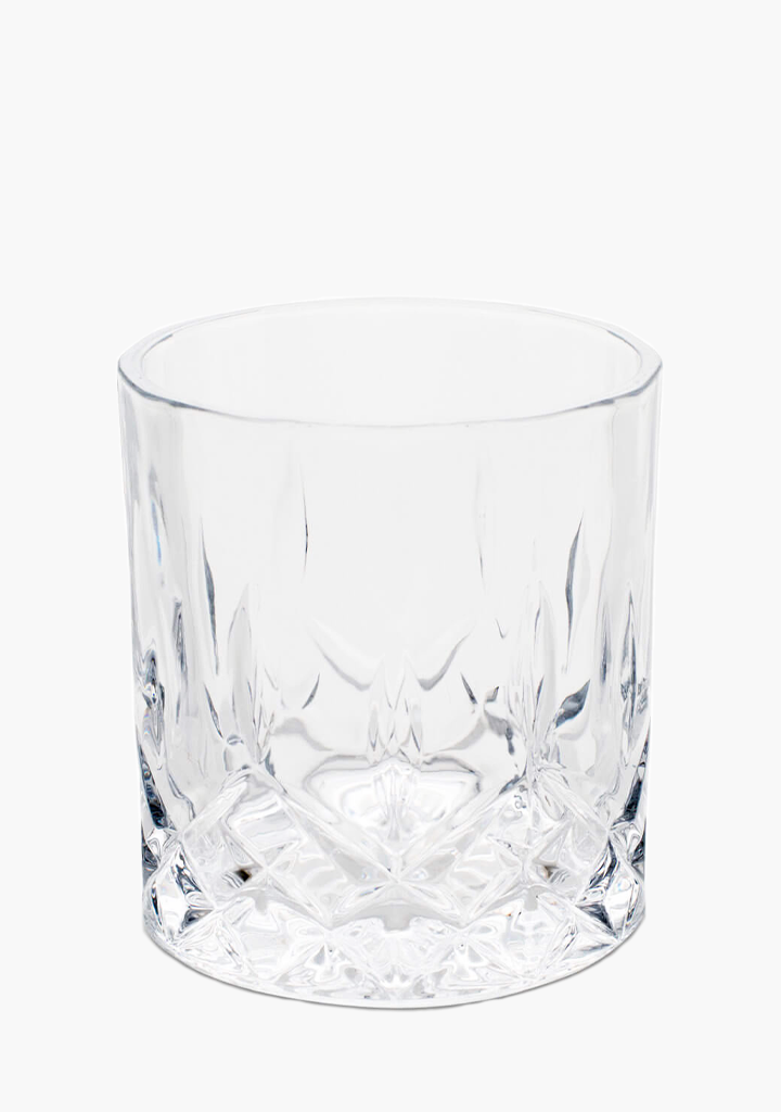 Fifth & Vermouth Aztec Double Rocks Glass - 2 Pack