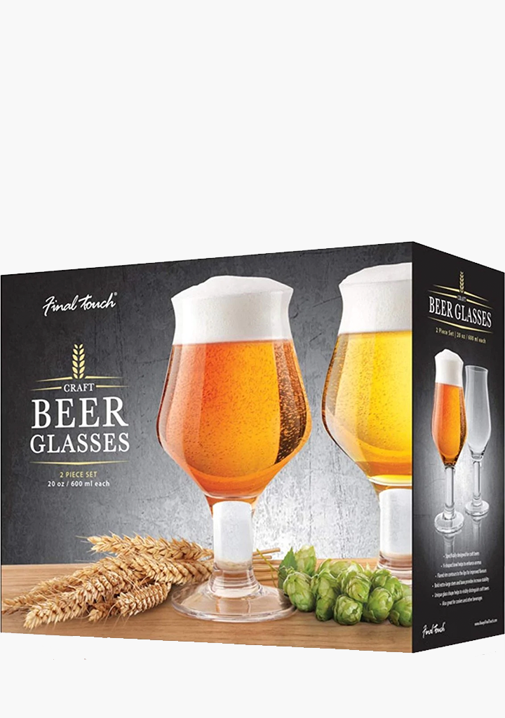 Final Touch Craft Beer Glass Pair
