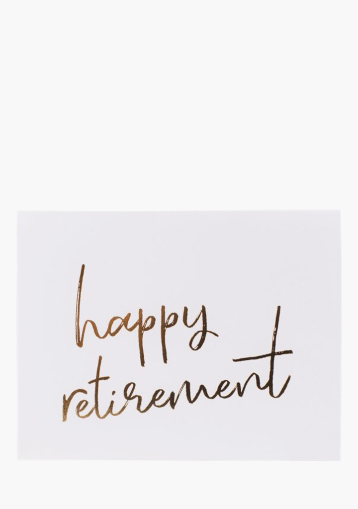 Wrinkle & Crease Card - Happy Retirement