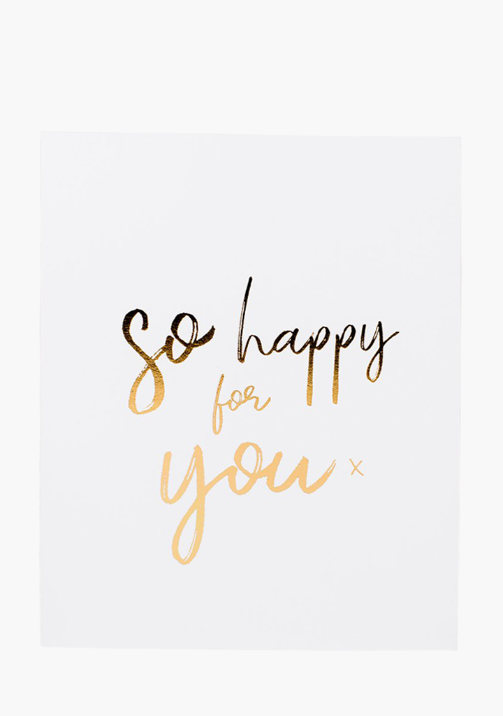 Wrinkle & Crease Card - So Happy For You