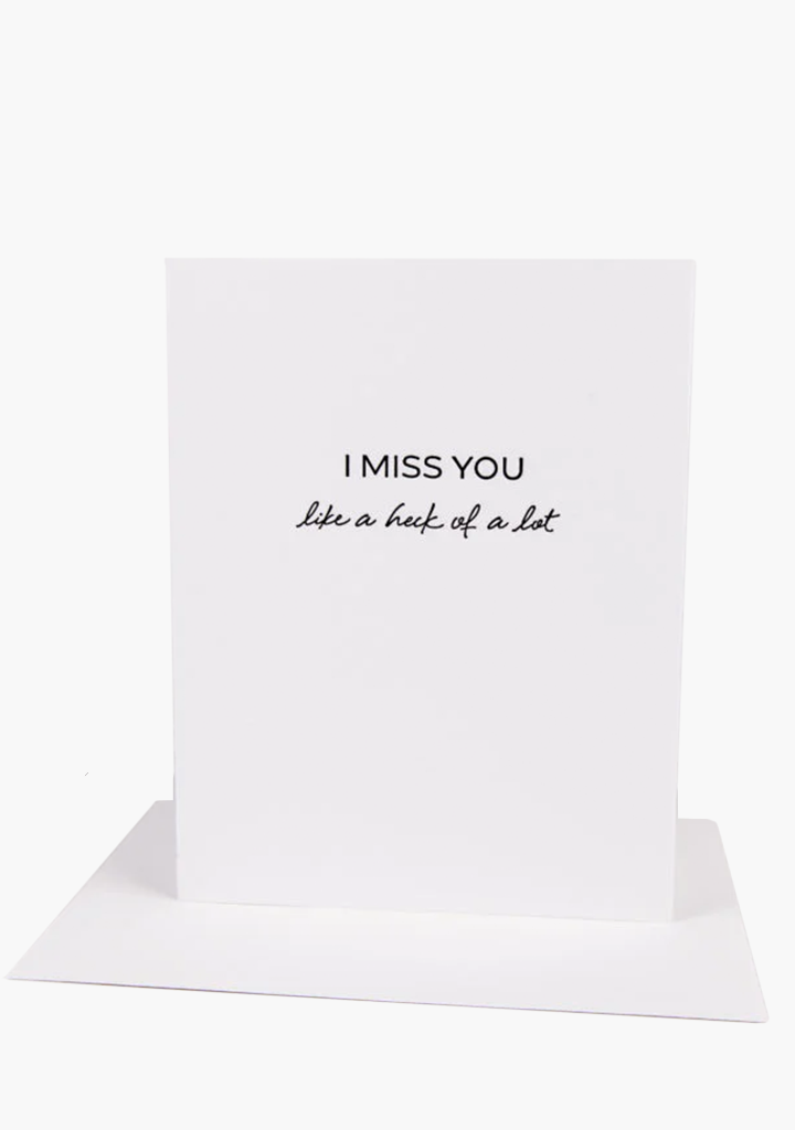 Wrinkle & Crease Card - I Miss You