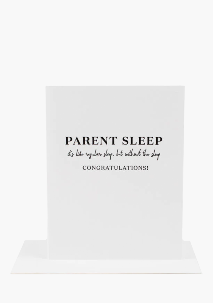 Wrinkle & Crease Card - Parent Sleep