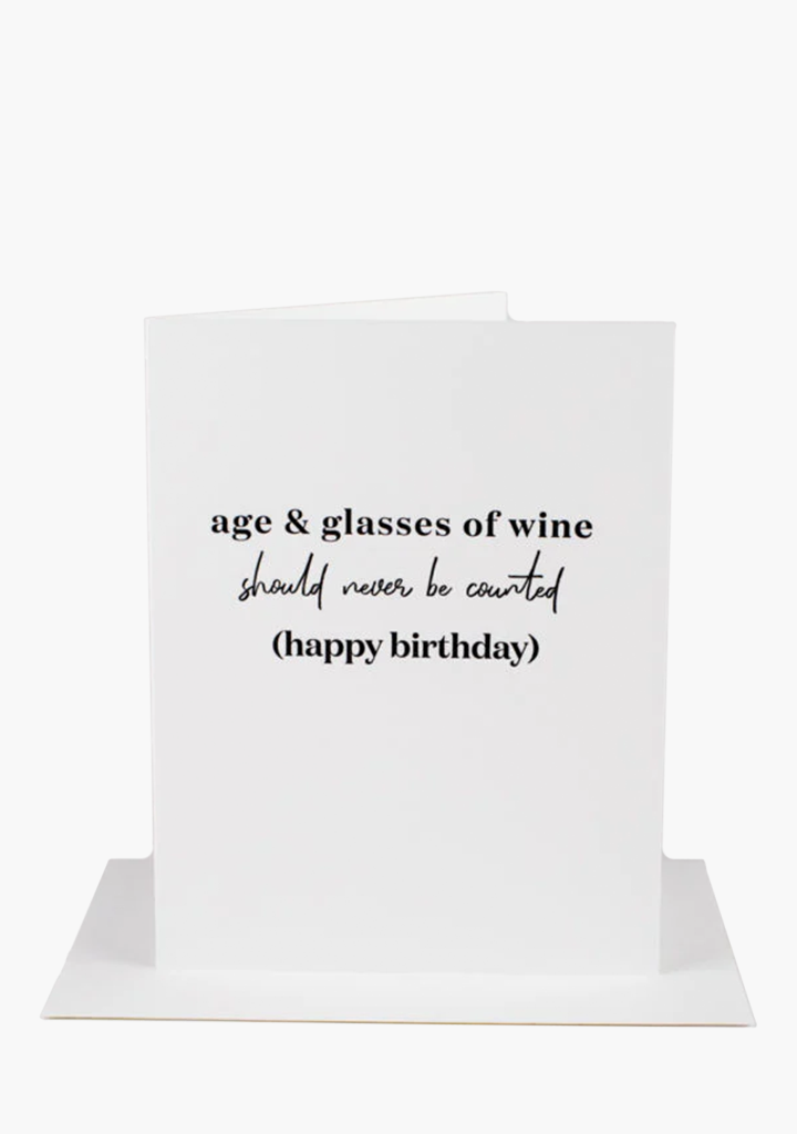 Wrinkle & Crease Card - Age & Wine