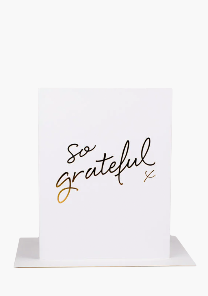 Wrinkle & Crease Card - So Grateful