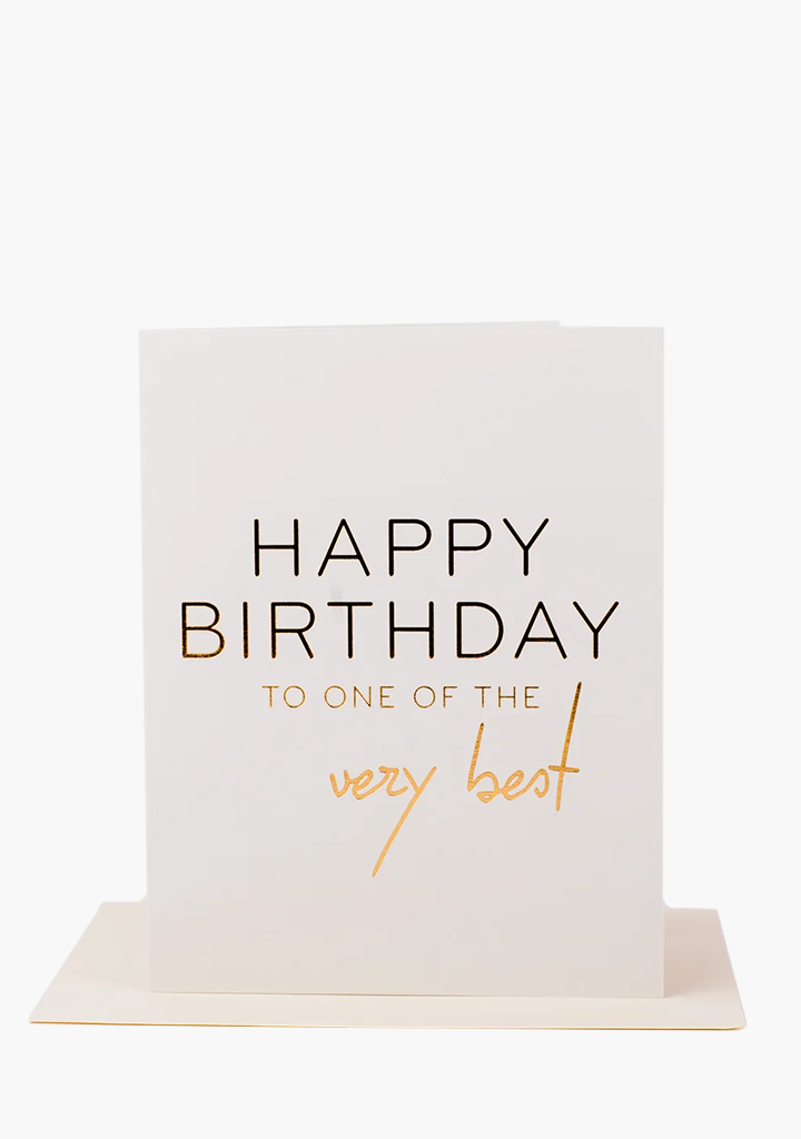 Wrinkle & Crease Card - Happy Birthday to One of the Very Best