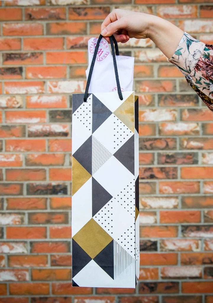 Geometric Triangles Gift Bag-Giftware