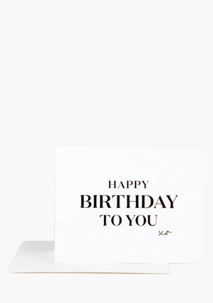 Wrinkle & Crease Card - Happy Birthday to You