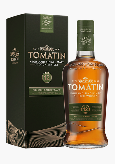 Tomatin Scotch Single Malt 12 Year Old-Spirits