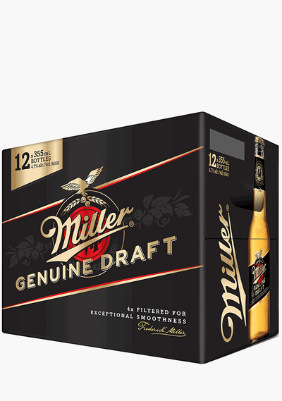 Miller Genuine Draft - 12 x 355 ml-Beer