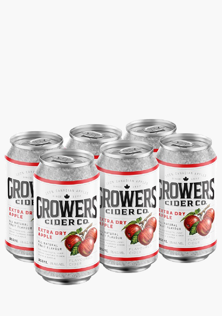 Growers Extra Dry Apple - 6 x 355 ml-Cider