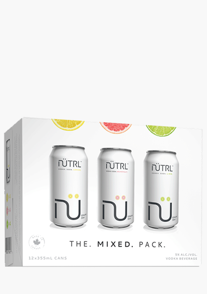 Nutrl Vodka Soda Mixed Pack - 12x355ML-Coolers