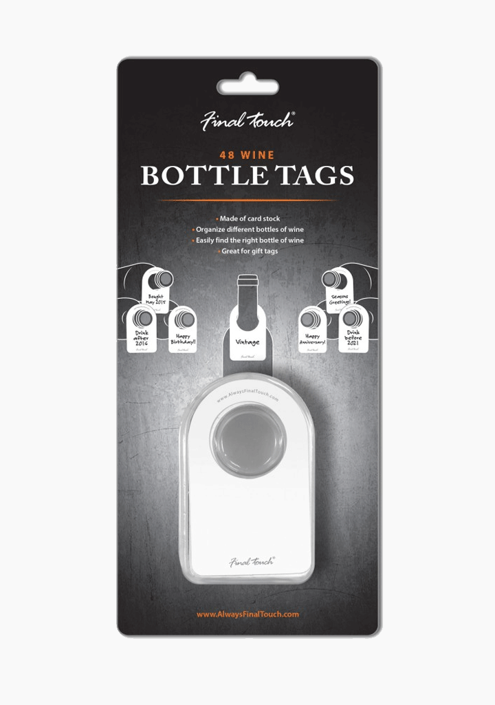 Final Touch Bottle Tags - 48 Pack-Giftware