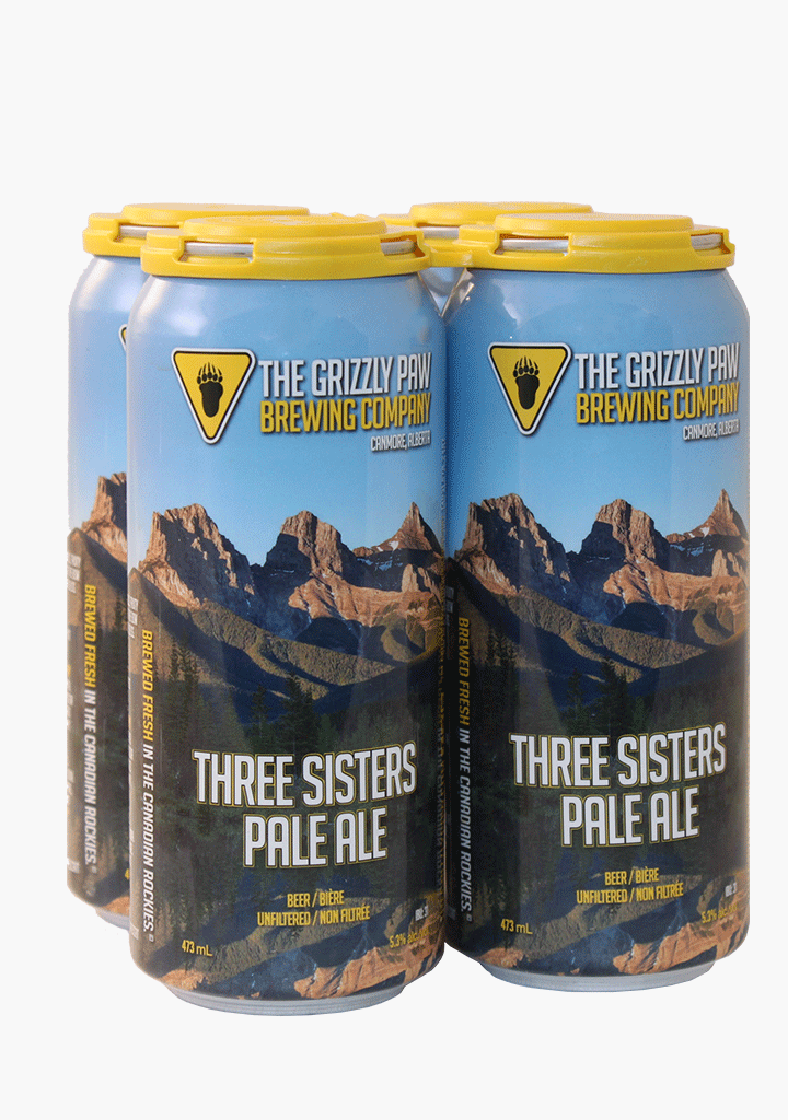 Grizzly Paw Three Sisters Pale Ale - 4 x 473ML-Beer