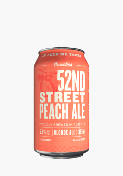 Brewsters 52nd Street Peach Cans - 6x355ML-Beer