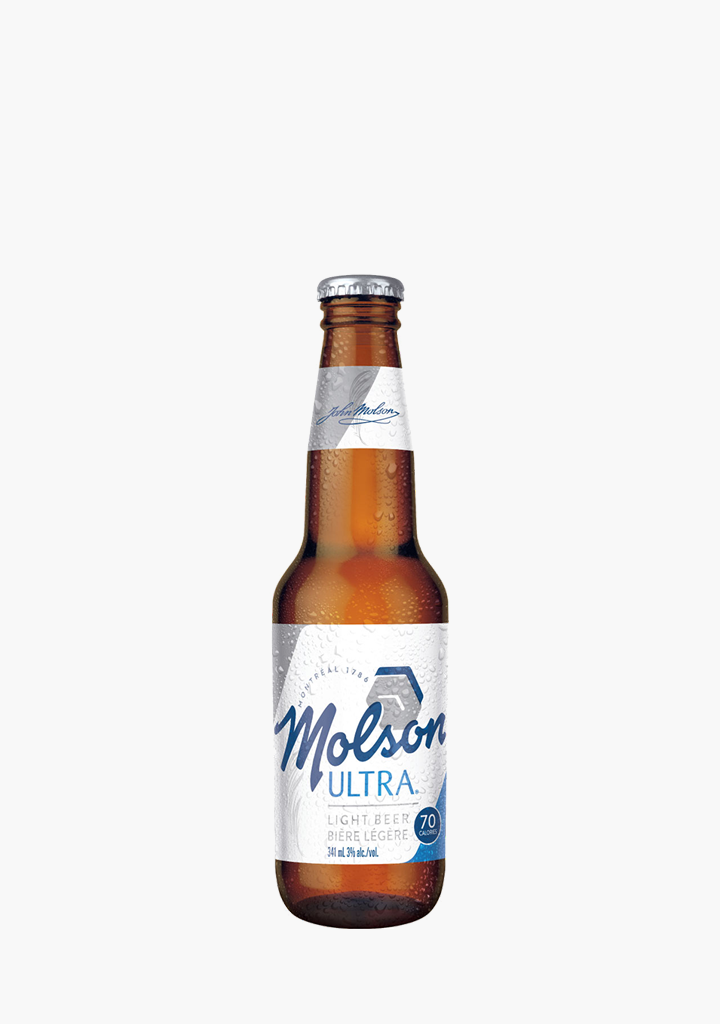 Molson Ultra Bottles - 12 x 341ML – Willow Park Wines & Spirits