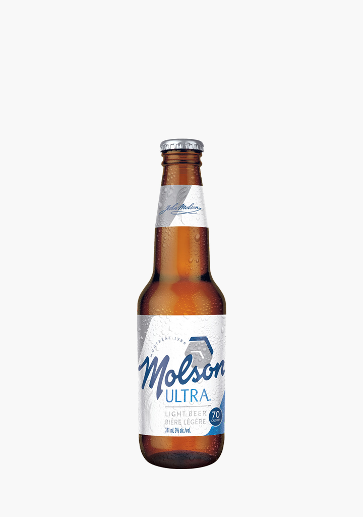 Molson Ultra Bottles - 12 x 341ML