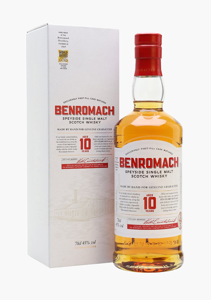 Benromach 10 Year Old Speyside Single Malt Scotch Whisky