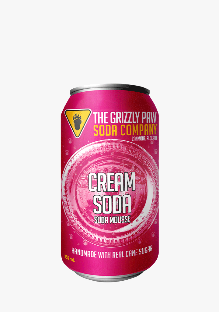 Grizzly Paw Cream Soda - 4 x 355ML-Non-Alcoholic