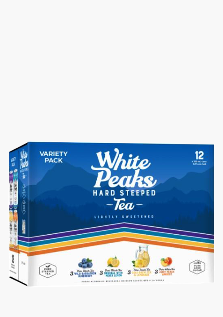 White Peaks Hard Steeped Tea Mix Pack - 12x355ML