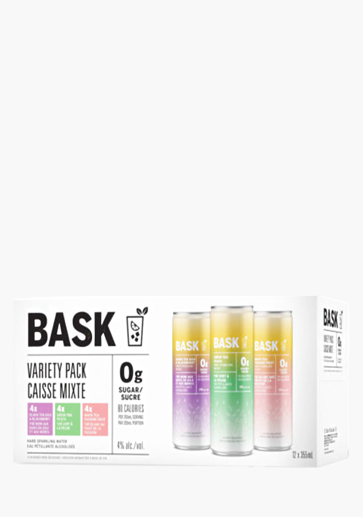 Bask Hard Tea Variety Pack - 12 x 355ML
