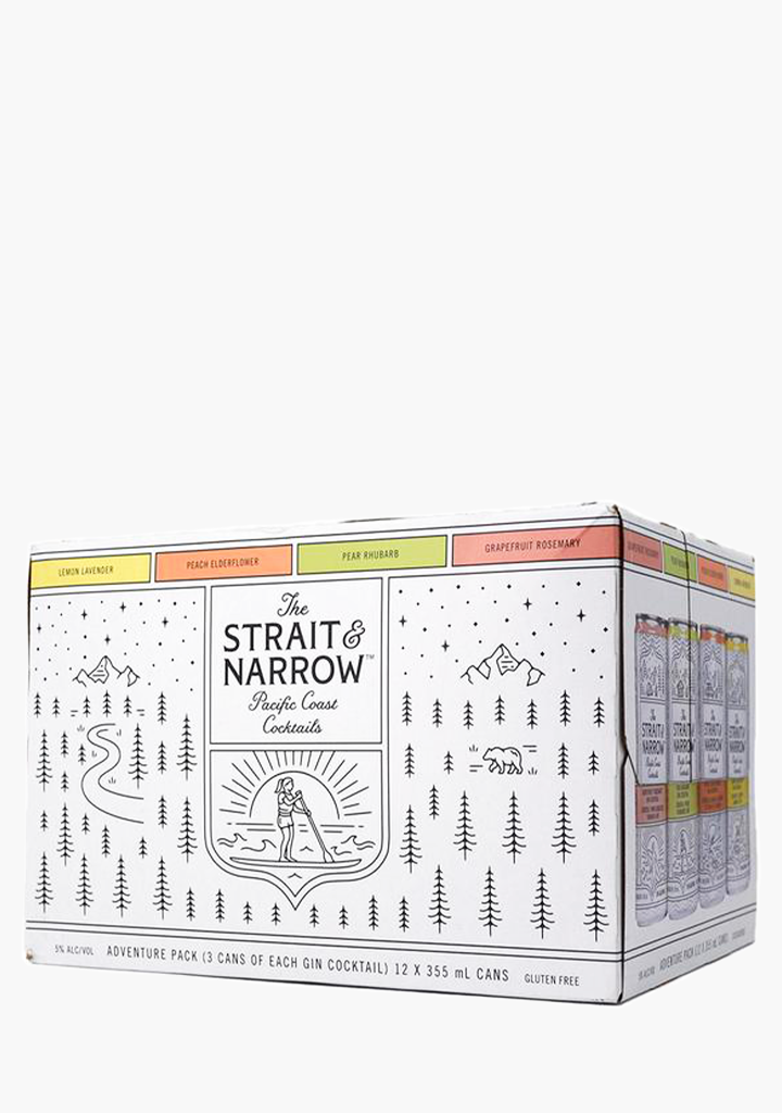 Strait & Narrow Gin Cocktail Adventure Pack - 12 X 355ML