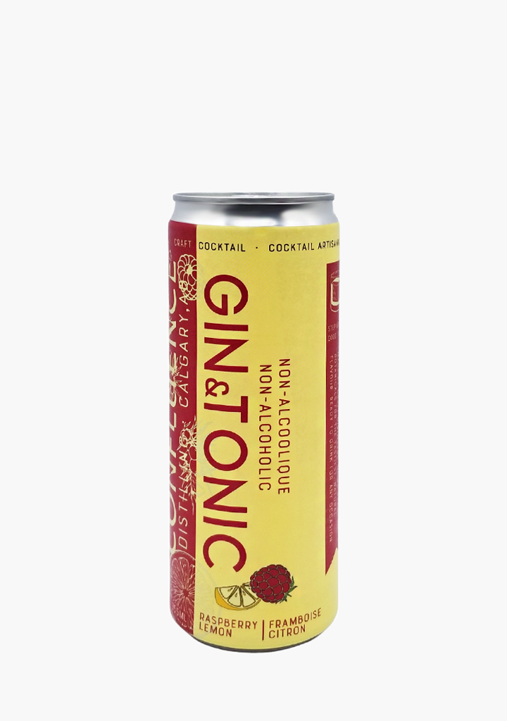 Confluence Raspberry Lemon Non-Alcoholic Gin & Tonic - 4 X 355ML