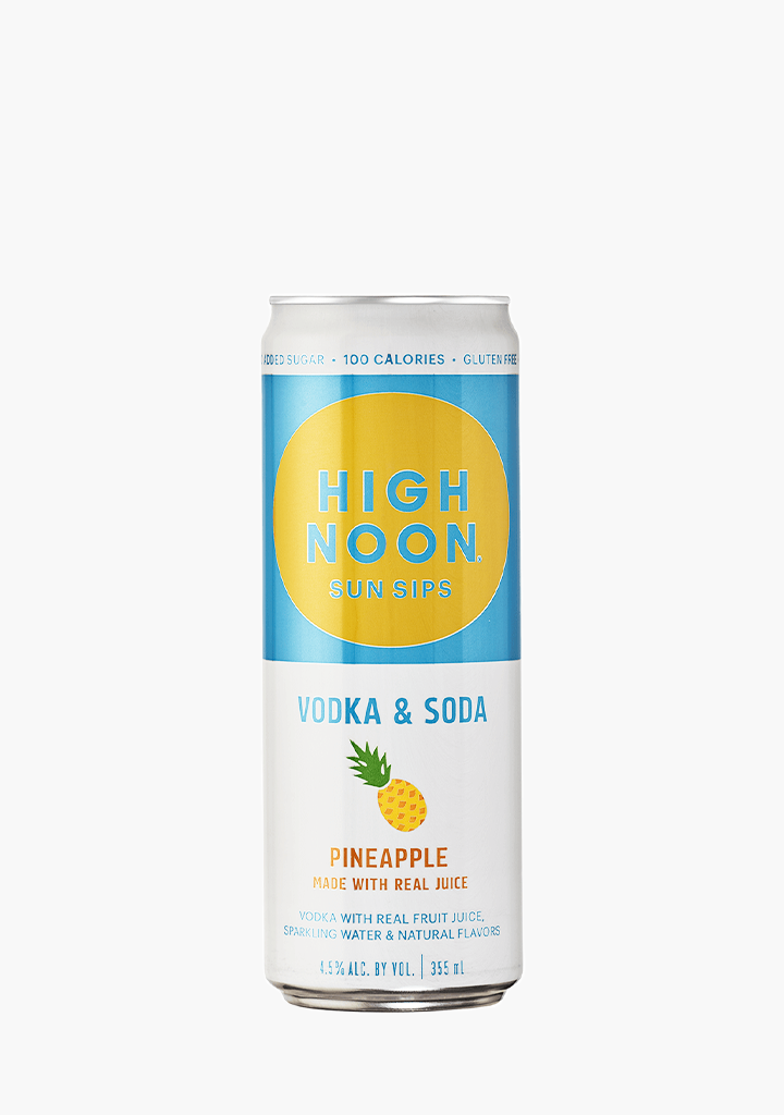 High Noon Pineapple Vodka & Soda - 4 x 355ML