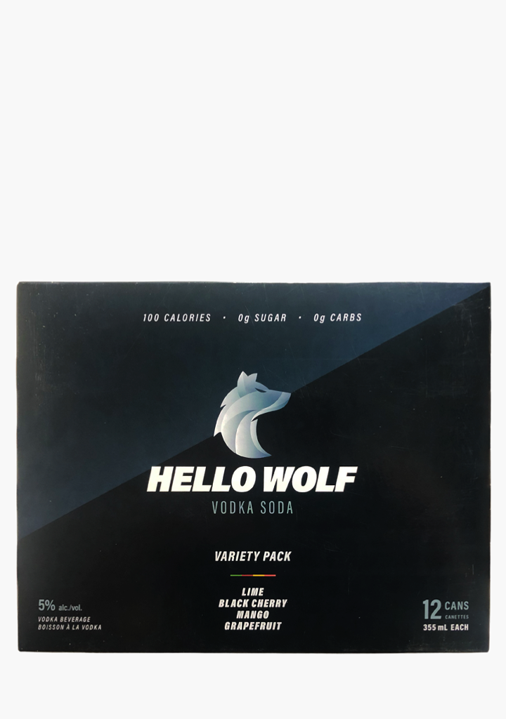 Hello Wolf Vodka Soda Variety Pack - 12 x 355ML