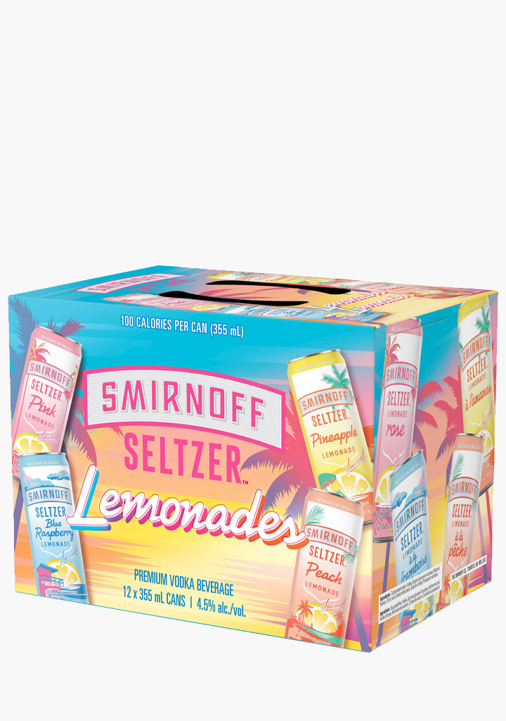 Smirnoff Seltzer Lemonades - 12 x 355ML