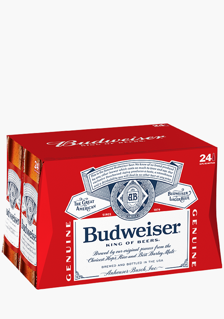 Budweiser Bottles - 24 x 341 ml-Beer