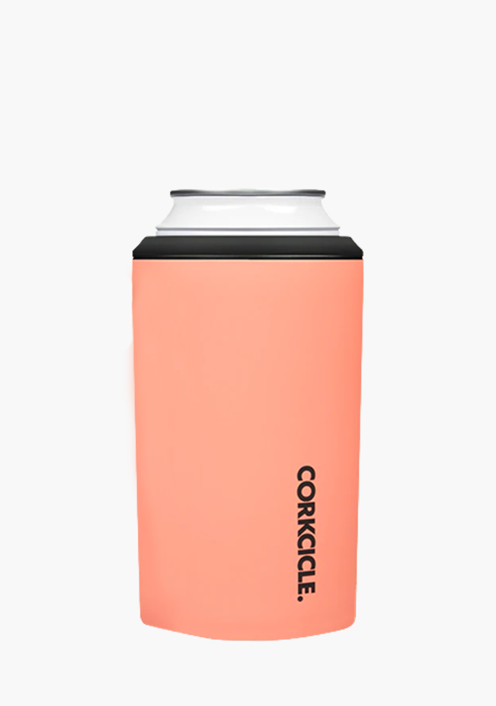 Corkcicle Can Cooler Neon Coral