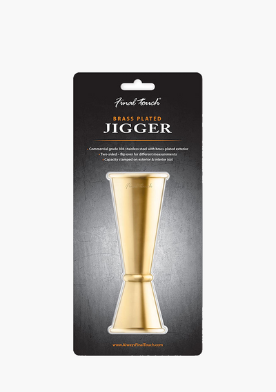 Final Touch Brass Plated Jigger-Giftware