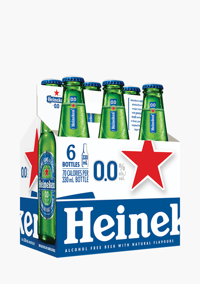 Heineken '0.0' Alcohol Free Beer - 6 x 330ML