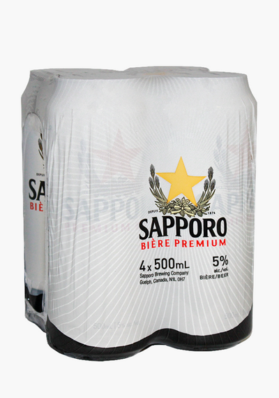 Sapporo Cans -  4 pack-Beer