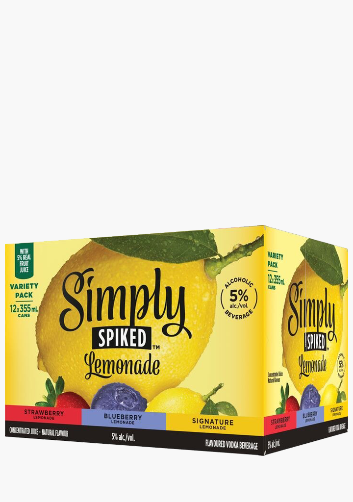Simply Spiked Lemonade Mixer - 12 X 355ML